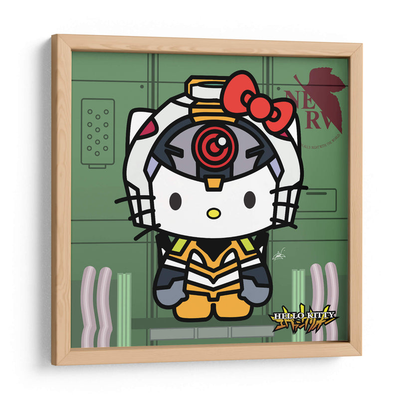 Hello Kitty Eva 00 - Crow Valdés | Cuadro decorativo de Canvas Lab