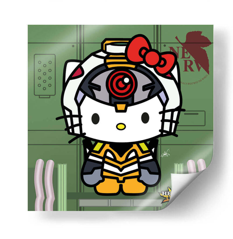 Hello Kitty Eva 00 - Crow Valdés | Cuadro decorativo de Canvas Lab