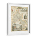 Mapa De Oxfordshire | Cuadro decorativo de Canvas Lab