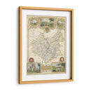 Mapa De Leicestershire | Cuadro decorativo de Canvas Lab