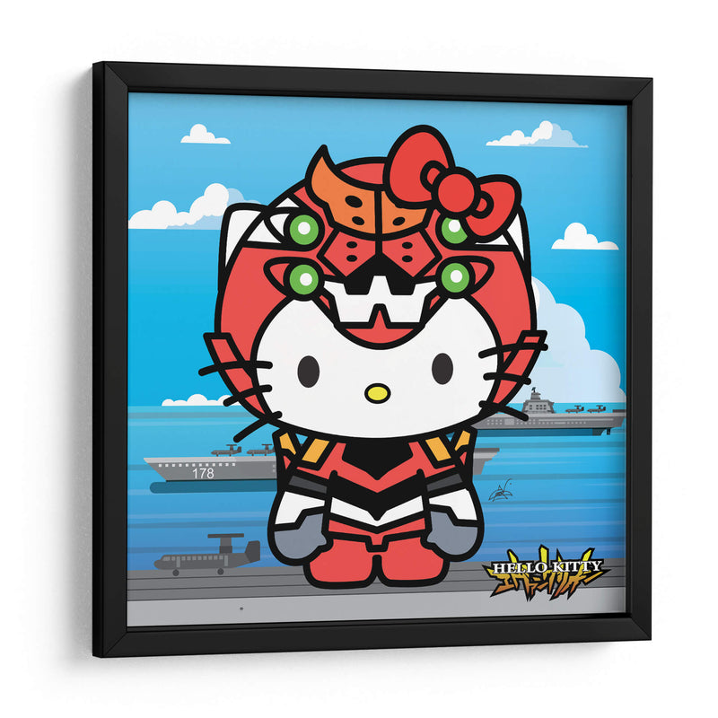 Hello Kitty Eva 02 - Crow Valdés | Cuadro decorativo de Canvas Lab