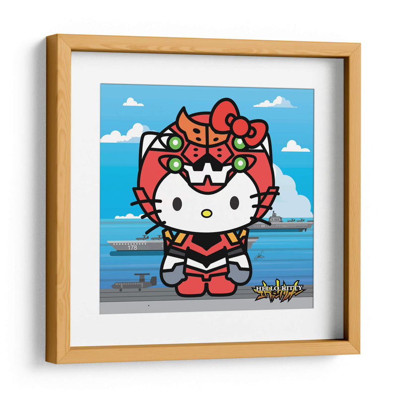 Hello Kitty Eva 02 - Crow Valdés | Cuadro decorativo de Canvas Lab