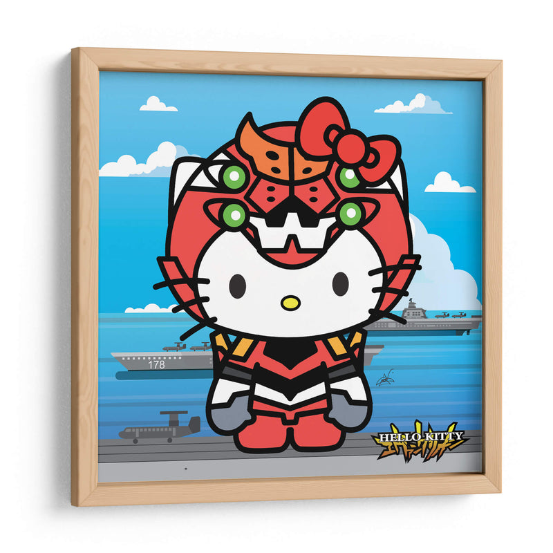 Hello Kitty Eva 02 - Crow Valdés | Cuadro decorativo de Canvas Lab