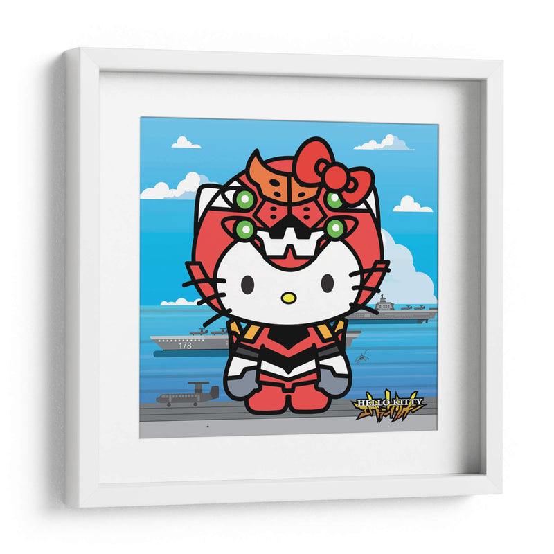 Hello Kitty Eva 02 - Crow Valdés | Cuadro decorativo de Canvas Lab