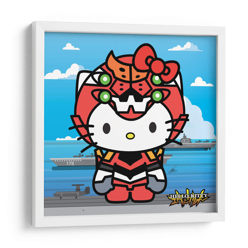 Hello Kitty Eva 02 - Crow Valdés | Cuadro decorativo de Canvas Lab