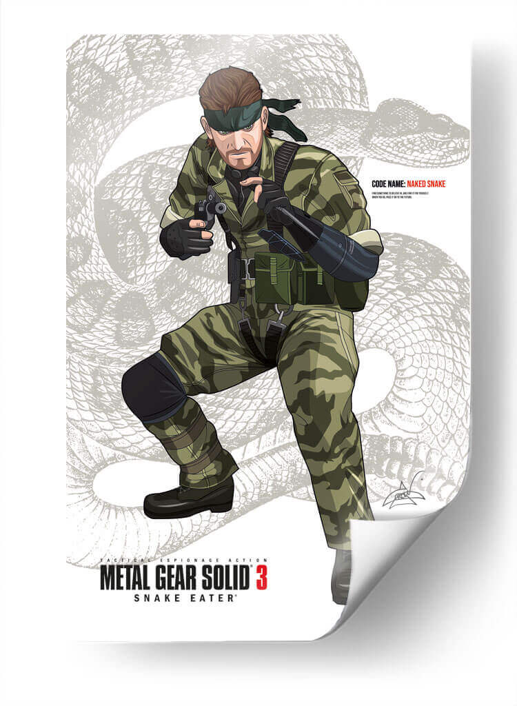 Naked Snake - Crow Valdés | Cuadro decorativo de Canvas Lab