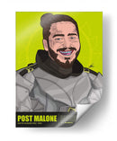 Post Malone - Crow Valdés | Cuadro decorativo de Canvas Lab