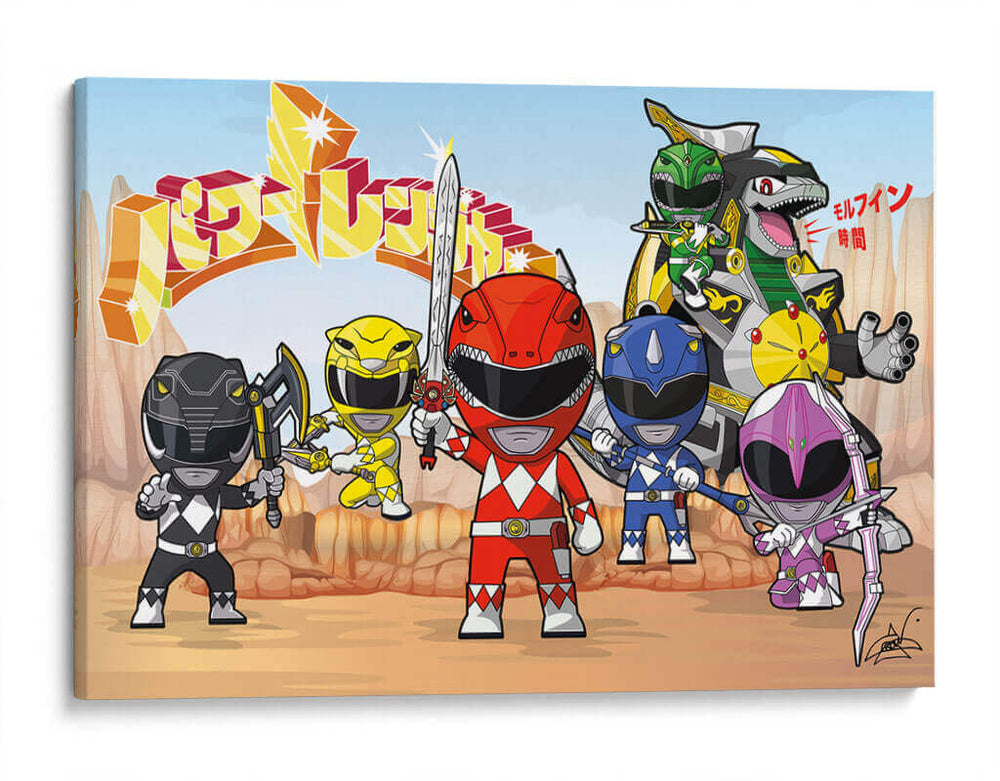 Power Rangers - Crow Valdés | Cuadro decorativo de Canvas Lab
