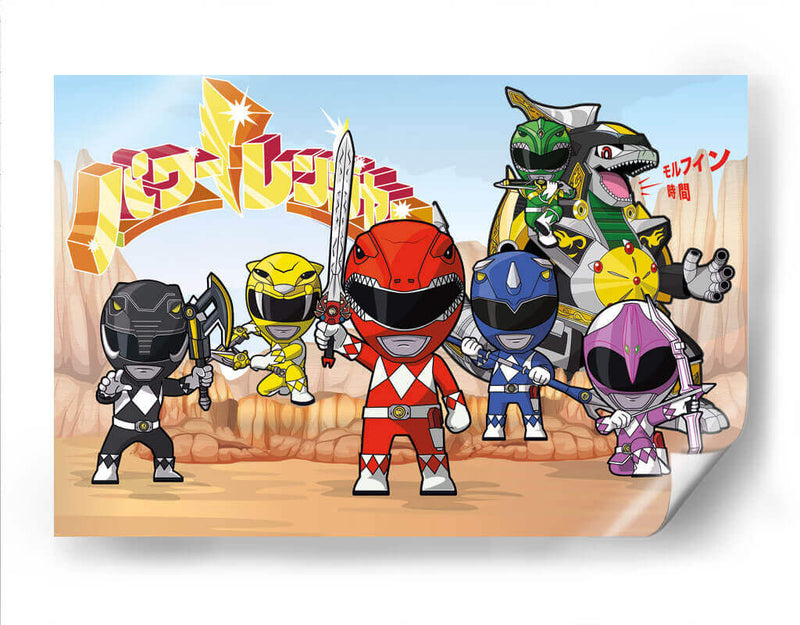 Power Rangers - Crow Valdés | Cuadro decorativo de Canvas Lab