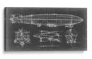 Blueprint De La Aeronave - Ethan Harper | Cuadro decorativo de Canvas Lab