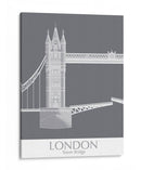 London Tower Brdige Monocromo - Fab Funky | Cuadro decorativo de Canvas Lab