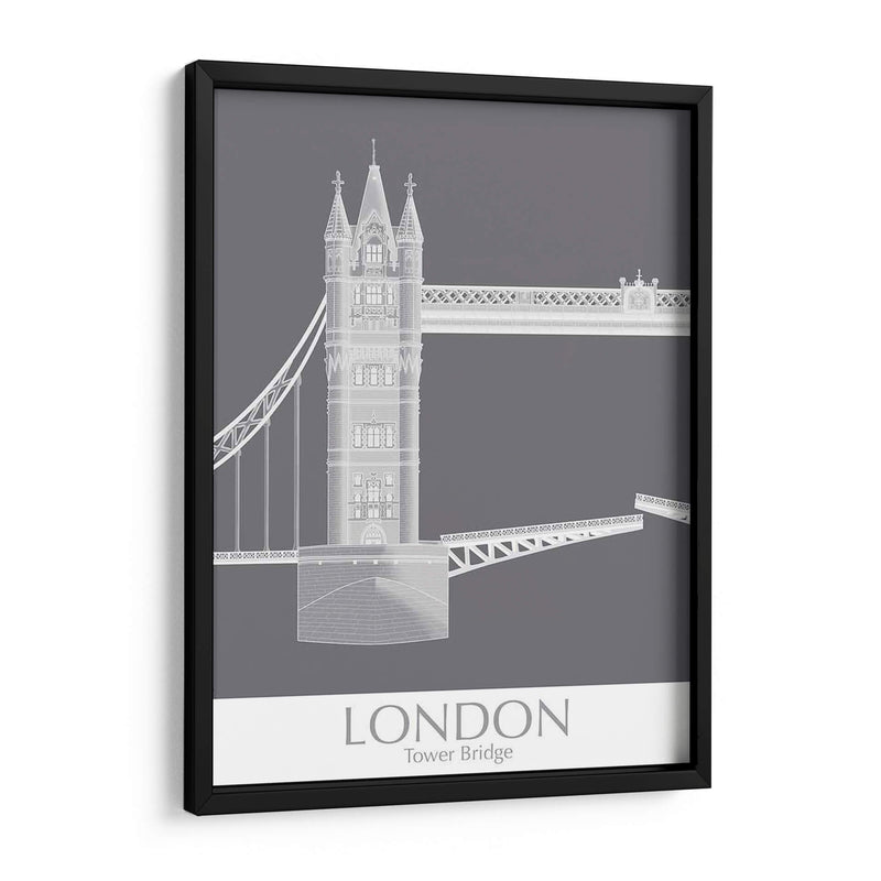 London Tower Brdige Monocromo - Fab Funky | Cuadro decorativo de Canvas Lab