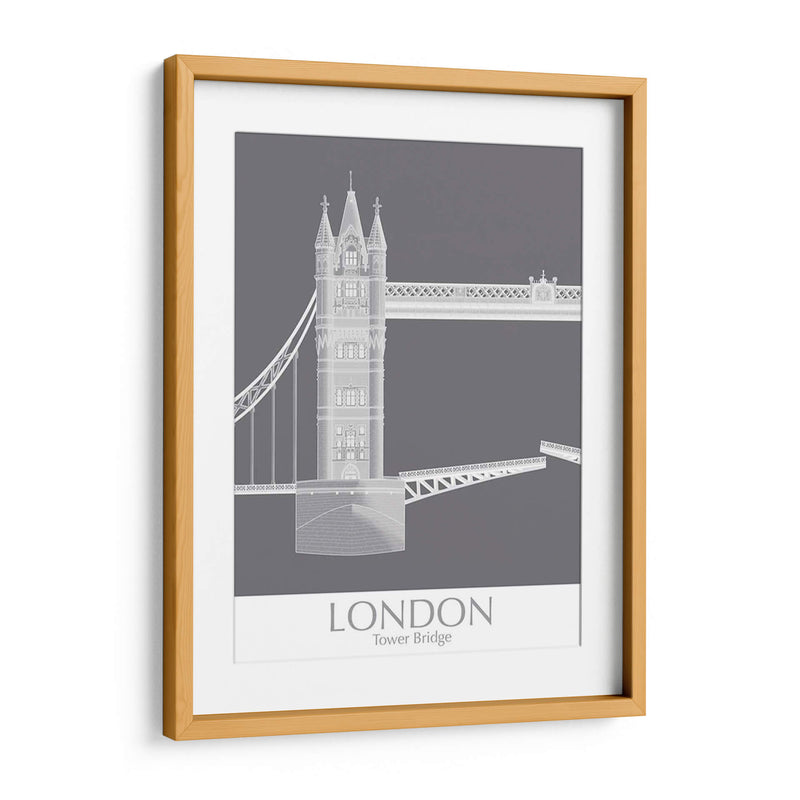 London Tower Brdige Monocromo - Fab Funky | Cuadro decorativo de Canvas Lab