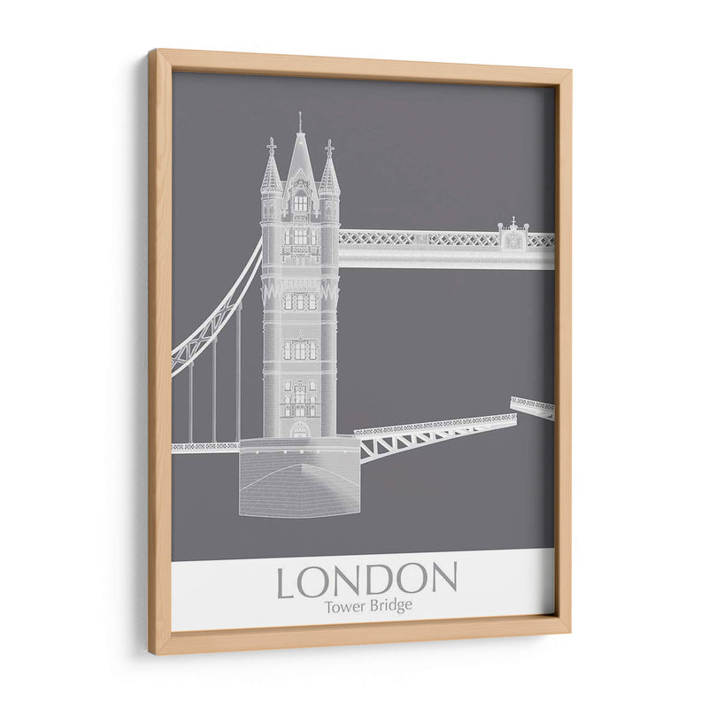 London Tower Brdige Monocromo - Fab Funky | Cuadro decorativo de Canvas Lab