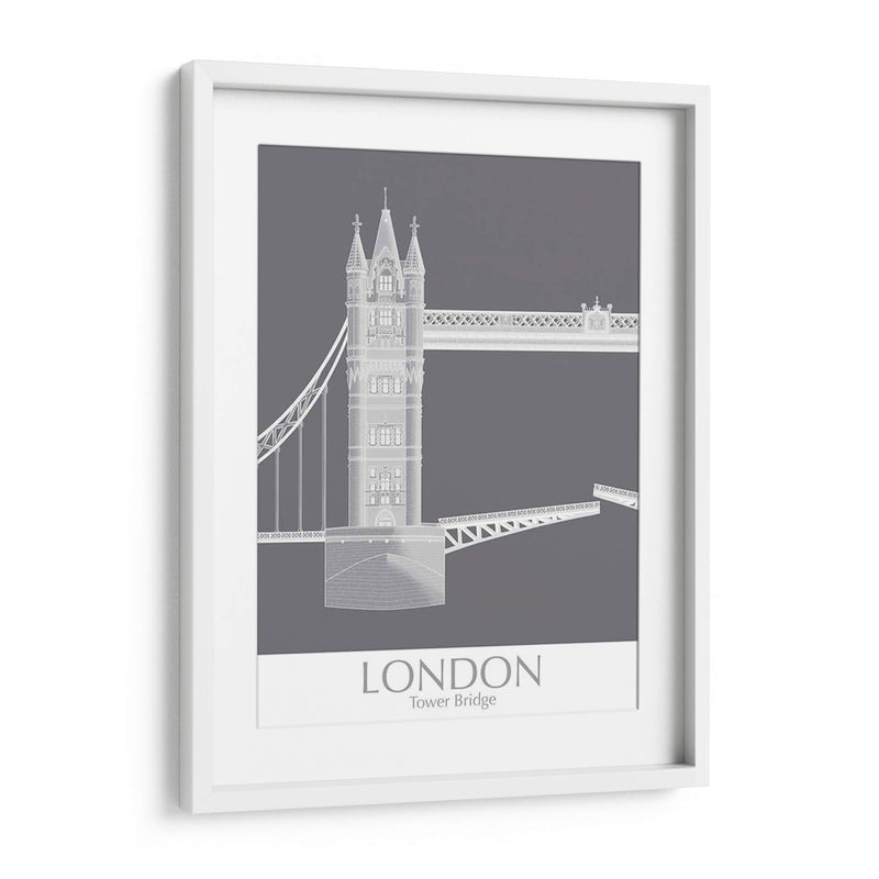 London Tower Brdige Monocromo - Fab Funky | Cuadro decorativo de Canvas Lab