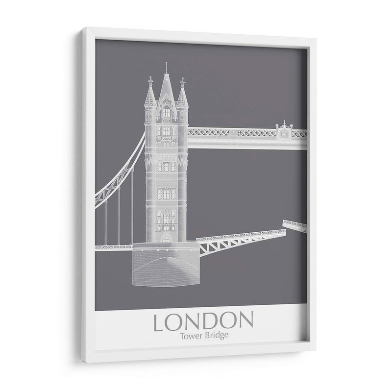 London Tower Brdige Monocromo - Fab Funky | Cuadro decorativo de Canvas Lab