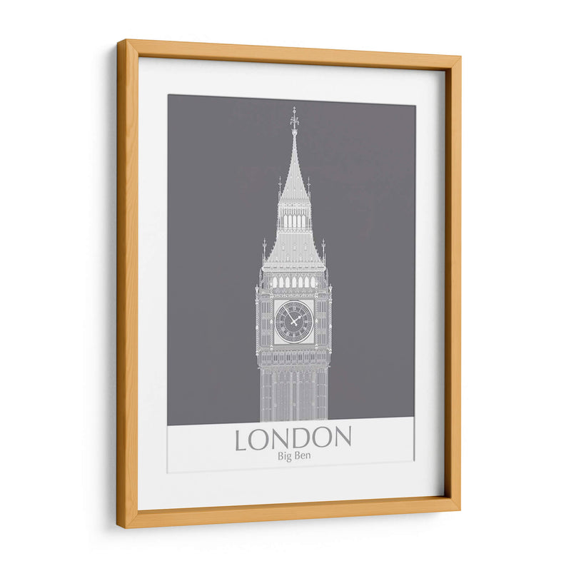 Londres Big Ben Monochrome - Fab Funky | Cuadro decorativo de Canvas Lab