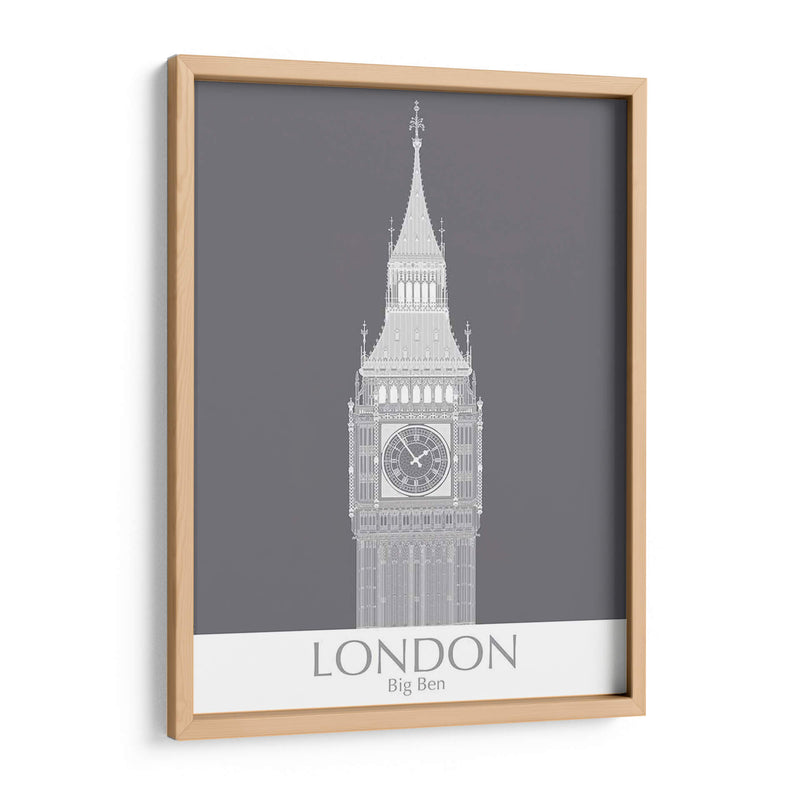 Londres Big Ben Monochrome - Fab Funky | Cuadro decorativo de Canvas Lab