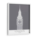 Londres Big Ben Monochrome - Fab Funky | Cuadro decorativo de Canvas Lab