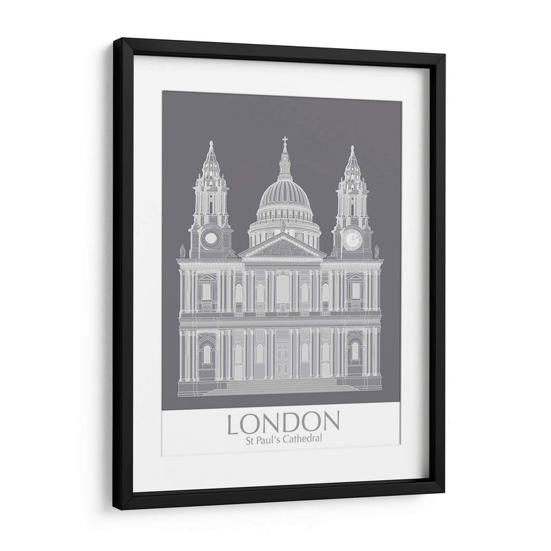 Londres St Pauls Monocromo - Fab Funky | Cuadro decorativo de Canvas Lab