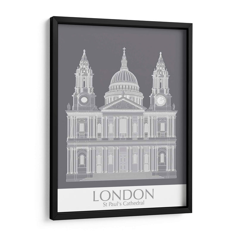 Londres St Pauls Monocromo - Fab Funky | Cuadro decorativo de Canvas Lab