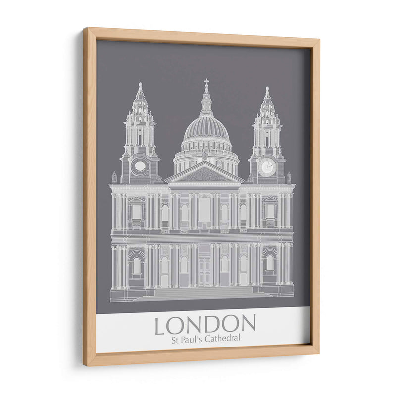 Londres St Pauls Monocromo - Fab Funky | Cuadro decorativo de Canvas Lab