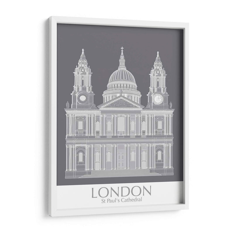 Londres St Pauls Monocromo - Fab Funky | Cuadro decorativo de Canvas Lab