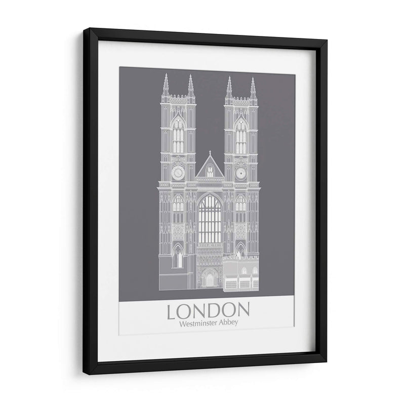 Londres Westminster Abbey Monochrome - Fab Funky | Cuadro decorativo de Canvas Lab