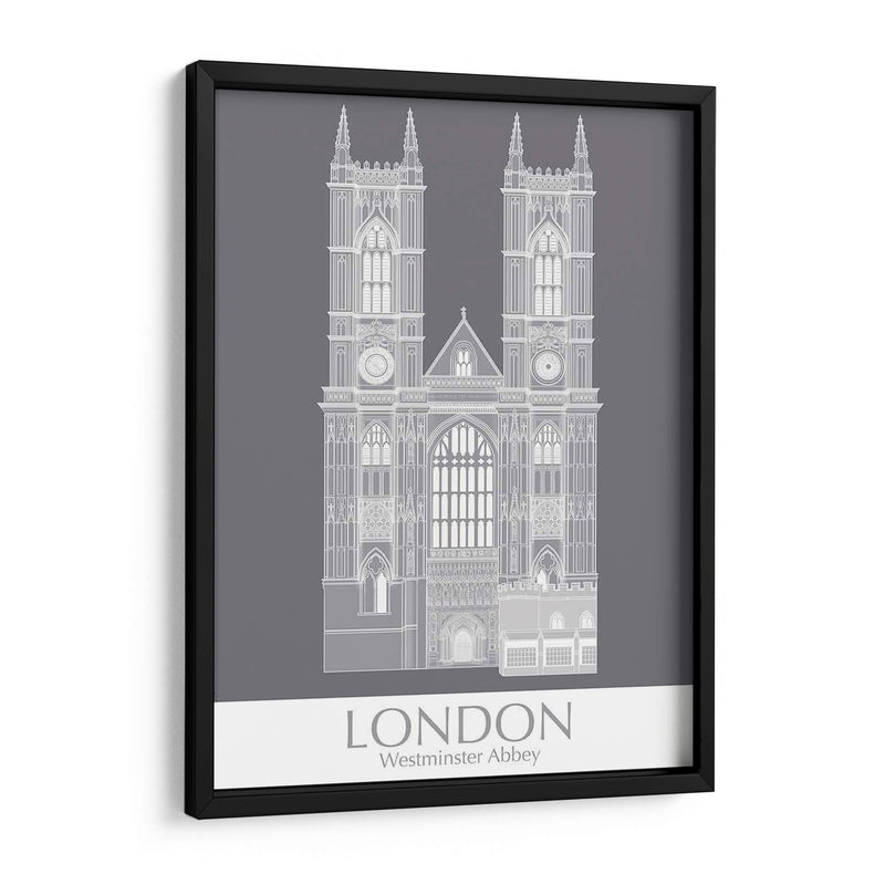 Londres Westminster Abbey Monochrome - Fab Funky | Cuadro decorativo de Canvas Lab