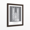 Londres Westminster Abbey Monochrome - Fab Funky | Cuadro decorativo de Canvas Lab