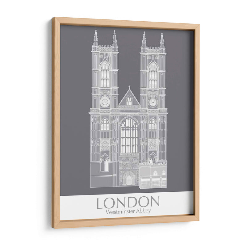 Londres Westminster Abbey Monochrome - Fab Funky | Cuadro decorativo de Canvas Lab