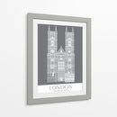 Londres Westminster Abbey Monochrome - Fab Funky | Cuadro decorativo de Canvas Lab