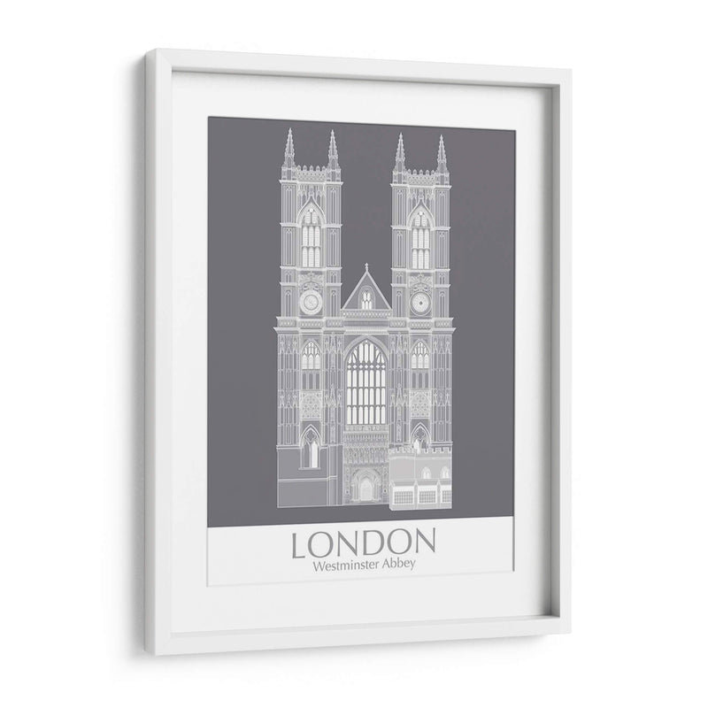 Londres Westminster Abbey Monochrome - Fab Funky | Cuadro decorativo de Canvas Lab