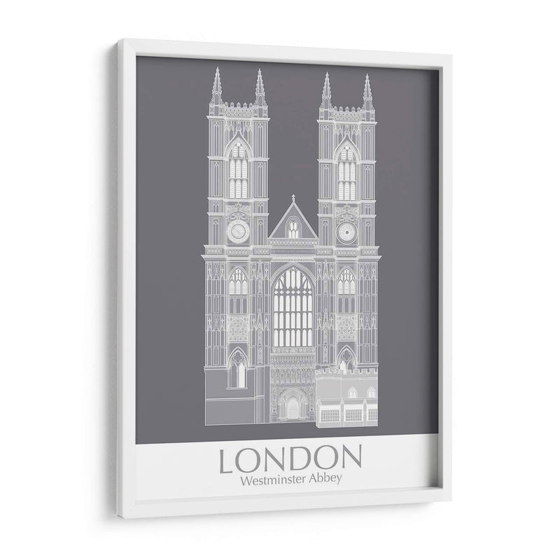 Londres Westminster Abbey Monochrome - Fab Funky | Cuadro decorativo de Canvas Lab