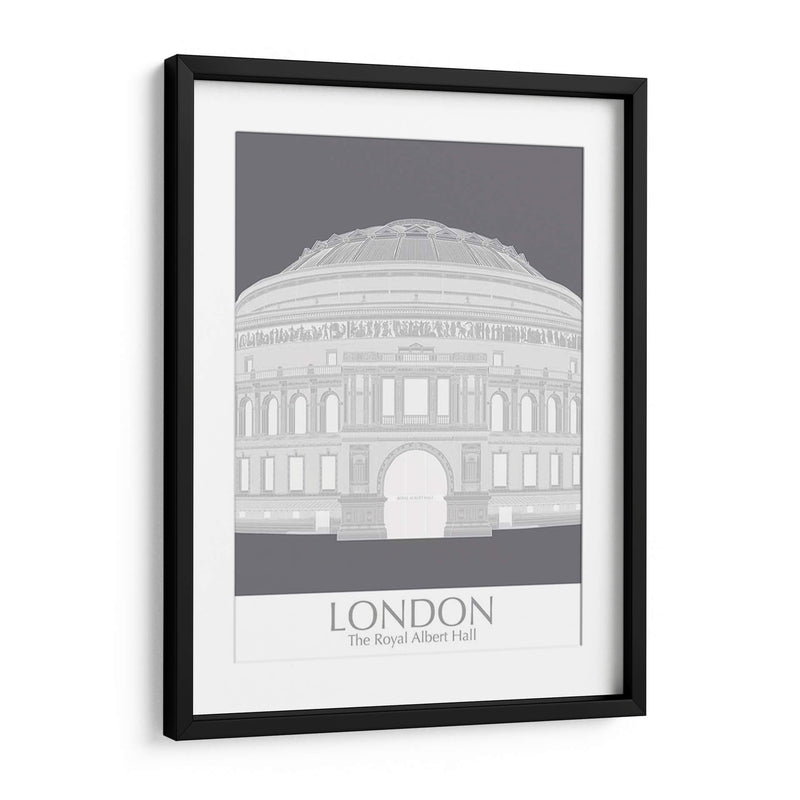 Londres Albert Hall Monochrome - Fab Funky | Cuadro decorativo de Canvas Lab