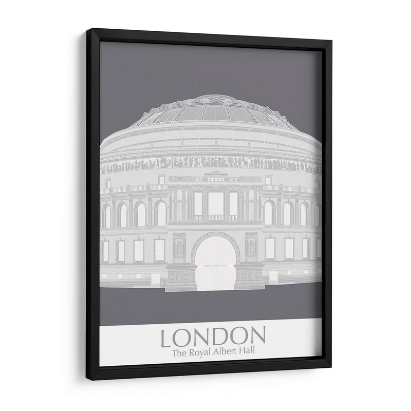 Londres Albert Hall Monochrome - Fab Funky | Cuadro decorativo de Canvas Lab