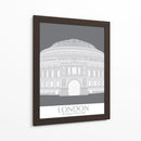 Londres Albert Hall Monochrome - Fab Funky | Cuadro decorativo de Canvas Lab