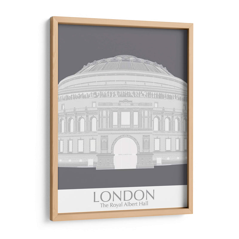 Londres Albert Hall Monochrome - Fab Funky | Cuadro decorativo de Canvas Lab