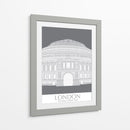 Londres Albert Hall Monochrome - Fab Funky | Cuadro decorativo de Canvas Lab