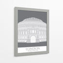 Londres Albert Hall Monochrome - Fab Funky | Cuadro decorativo de Canvas Lab