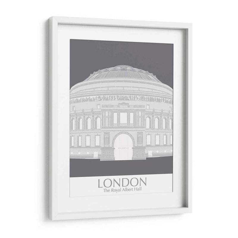 Londres Albert Hall Monochrome - Fab Funky | Cuadro decorativo de Canvas Lab