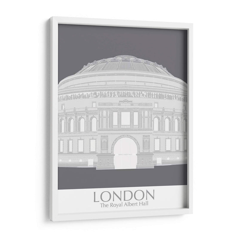 Londres Albert Hall Monochrome - Fab Funky | Cuadro decorativo de Canvas Lab