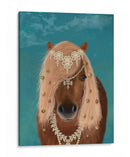 Caballo Marrón Caballo Con Campanas, Retrato - Fab Funky | Cuadro decorativo de Canvas Lab