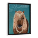 Caballo Marrón Caballo Con Campanas, Retrato - Fab Funky | Cuadro decorativo de Canvas Lab