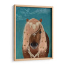 Caballo Marrón Caballo Con Campanas, Retrato - Fab Funky | Cuadro decorativo de Canvas Lab