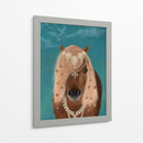 Caballo Marrón Caballo Con Campanas, Retrato - Fab Funky | Cuadro decorativo de Canvas Lab