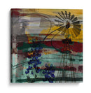 Molino De Viento 40X40 Y Bonetes Azules (Cenizas) - Sisa Jasper | Cuadro decorativo de Canvas Lab