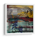 Molino De Viento 40X40 Y Bonetes Azules (Cenizas) - Sisa Jasper | Cuadro decorativo de Canvas Lab