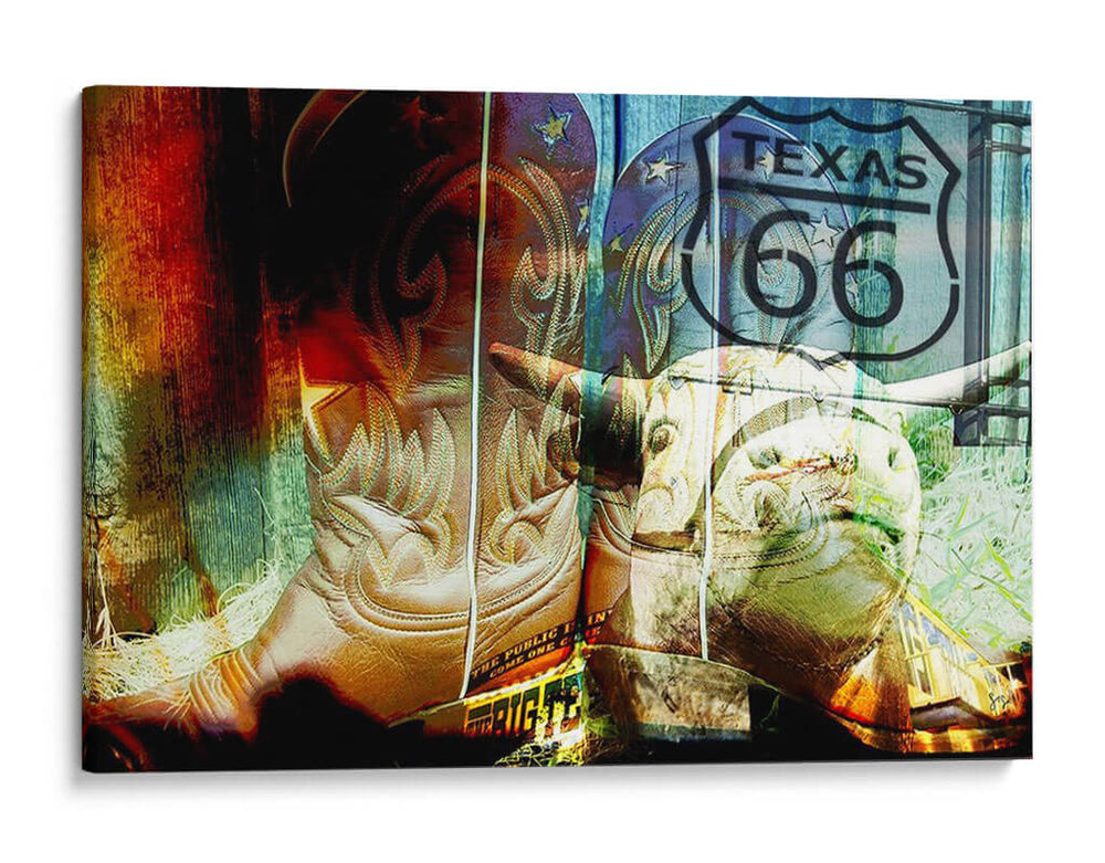 36X56 Botas Y Ruta (Ceniza) - Sisa Jasper | Cuadro decorativo de Canvas Lab