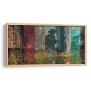 Collage De Vaquero 36X72 (Ceniza) - Sisa Jasper | Cuadro decorativo de Canvas Lab